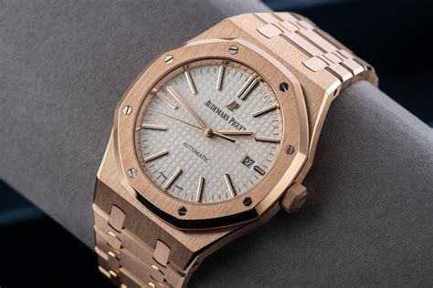 audemars piguet royal oak rose gold grey dial|ap royal oak retail price.